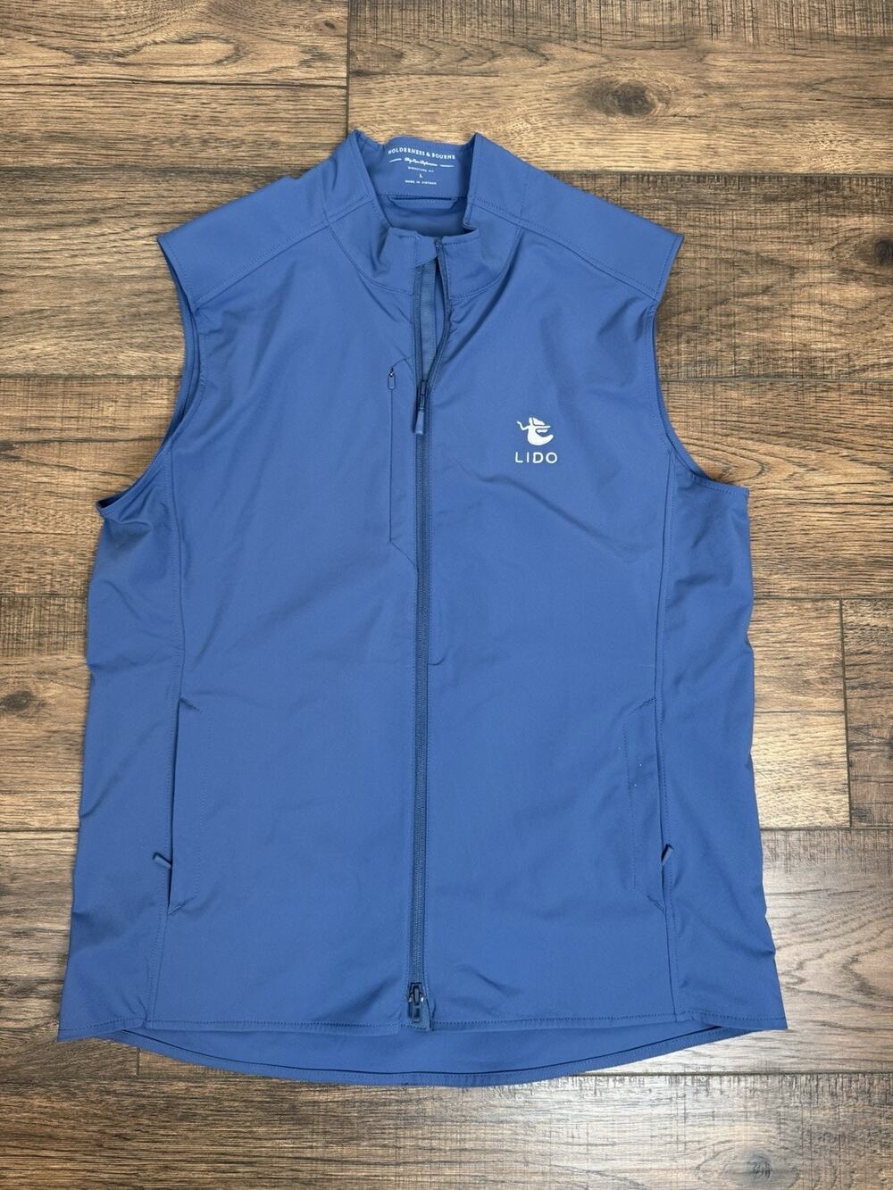 Holderness Bourne Dry Luxe Performance Vest Standard Fit Mens Sz Large Blue